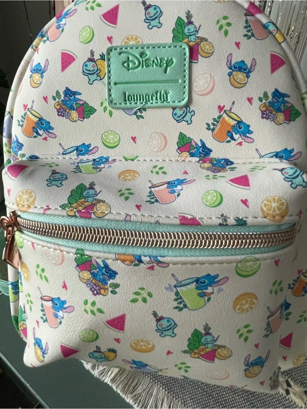 Loungefly Disney Lilo & Stitch Vacation Vibes Mini Backpack - Picture 7 of 9